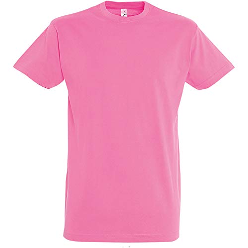 SOLS - Camiseta de Manga Corta Modelo Imperial para Hombre (XXL) (Rosa orquídea)