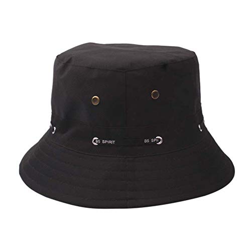 Sombrero de Pescador Hombres y Mujeres Sombrero al Aire Libre Sombrilla Sombrero de Sol Gorra de Viaje Gorra de Sol Color Sólido Playa Vacaciones riou