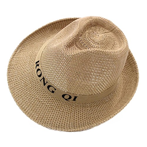 Sombrero de Sol para Hombres, Trabajo de Verano al Aire Libre para Hombres Sombrero para el Sol Sombras Anchas Sombrero de Hombre Transpirable (Color : Beige)
