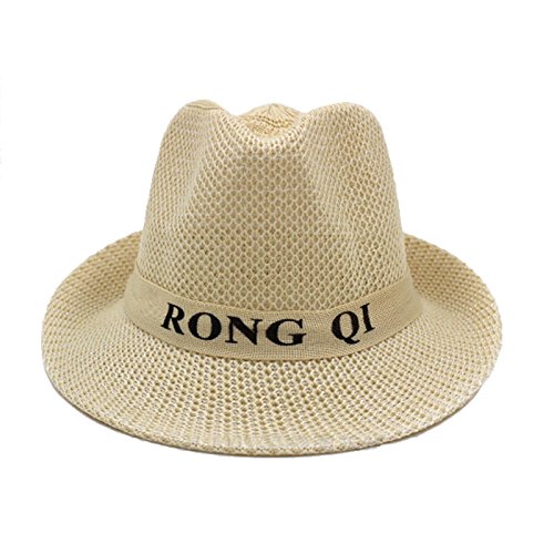 Sombrero de Sol para Hombres, Trabajo de Verano al Aire Libre para Hombres Sombrero para el Sol Sombras Anchas Sombrero de Hombre Transpirable (Color : Beige)