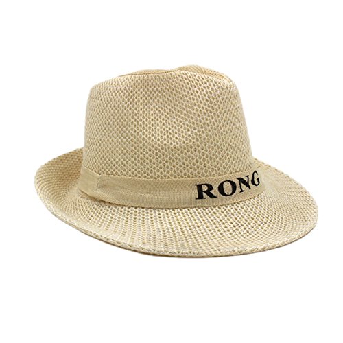 Sombrero de Sol para Hombres, Trabajo de Verano al Aire Libre para Hombres Sombrero para el Sol Sombras Anchas Sombrero de Hombre Transpirable (Color : Beige)