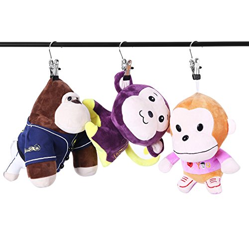 SONGMICS 50 pcs Antideslizante Percha metálica Ajustables para 4,5 x 10,5 cm CRI001-50