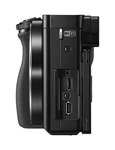 Sony A6000 - Cuerpo de cámara EVIL de 24 Mp (enfoque automático híbrido rápidovídeo Full HD, WiFi), negro