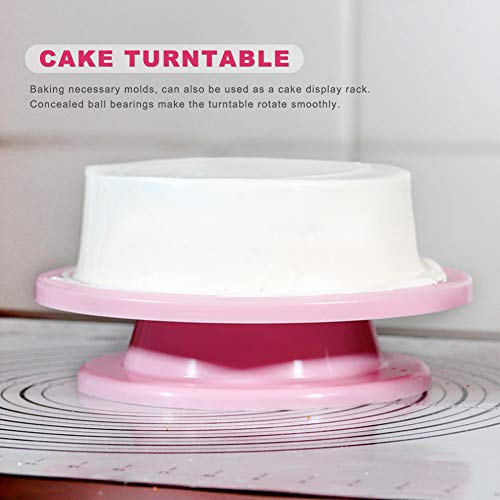 Soporte de plato giratorio para tartas de 11 pulgadas, herramientas de decoración de tartas, soporte de exhibición giratorio, suministros para hornear