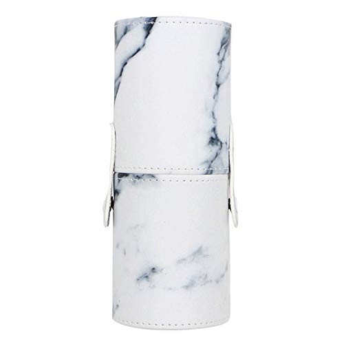 Soporte para brochas de maquillaje, para cosméticos, redondo, resistente al polvo, color blanco, para mujeres y niñas