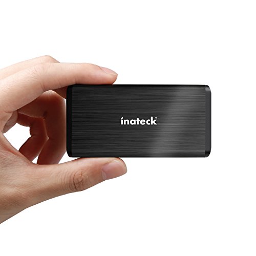 [Soporte UASP] Inateck USB 3.0 mSATA Aluminio SSD Enclosure Caja de Adaptador con USB 3.0 Cable de Datos para M50 mSATA SSD