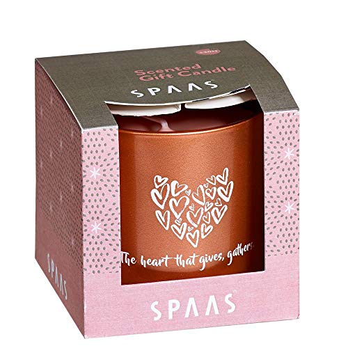 Spaas Vela perfumada en vidrio en caja de regalo de invierno, 25 horas, cristal Mornings