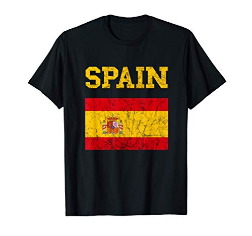 Spain España Español Bandera Español Orgullo Raíces Camiseta