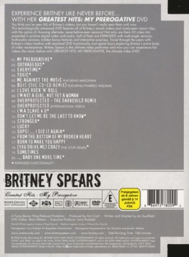 Spears, Britney - Greatest Hits : My Prerogative [DVD]
