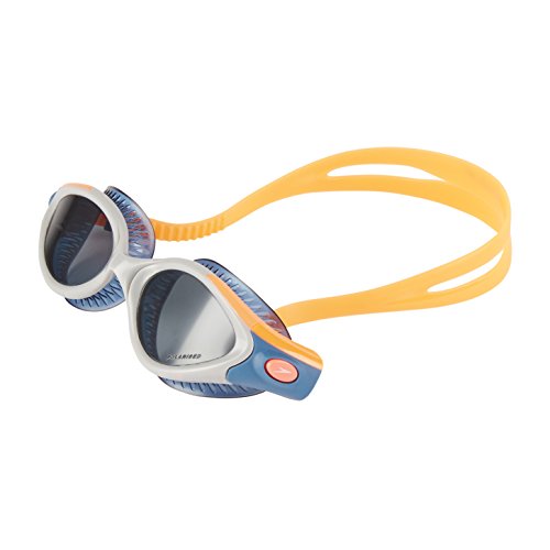 Speedo Futura Biofuse Flexiseal Triathlon Gafas de Natación, Mujer, Naranja Fluorescente/Estelar/Humo, Talla Única
