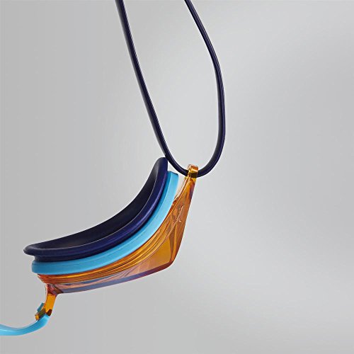 Speedo Vengeance Mirror Gafas de Natación, Unisex Adulto, Turquesa/Azul Ultramar/Cobre, Talla Única