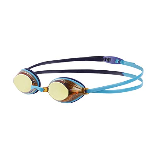 Speedo Vengeance Mirror Gafas de Natación, Unisex Adulto, Turquesa/Azul Ultramar/Cobre, Talla Única