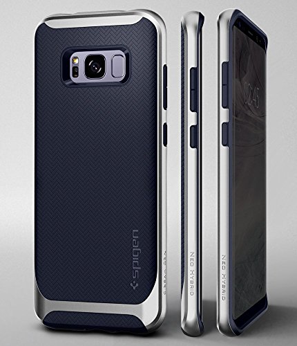 Spigen Funda Neo Hybrid Compatible con Samsung Galaxy S8 (2017), Diseño de Doble Capa y Moderno - Plata Ártico