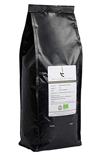 Spiller & Tait Rainforest Blend granos de café (1 Kg) – Certificado por la Alianza de la Selva Natural Orgánica – 100% Arábica Frijoles – Asados en el Reino Unido