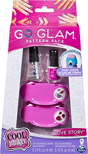 Spin Master GoGlam Fashion Cool Maker: Go Glam Pattern Pack Nail Stamper-Daydream, color rosa, púrpura (6046865) , color/modelo surtido