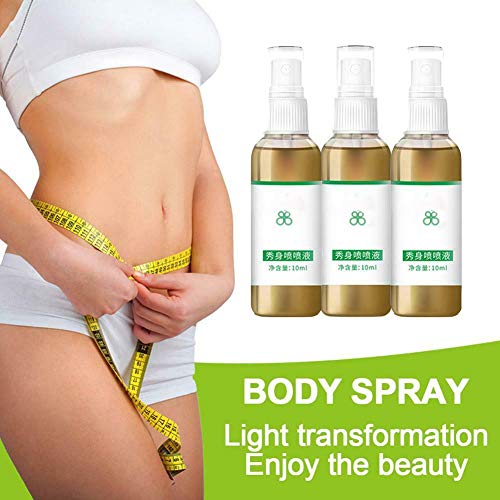 Spray Corporal Adelgazante, Quemadores de Grasa a Base de Hierbas para Mujeres Pérdida de Peso, Quemador de Grasa para pérdida de Peso Aceite anticelulítico, Crema Quemar Grasa Caliente (3PCS)