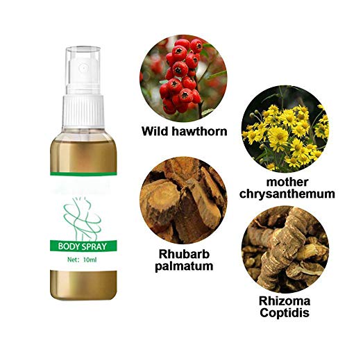Spray Herbario para La PéRdida de Grasa, Spray Corporal para La EliminacióN de La Celulitis, Aceite Esencial para La PéRdida de Peso, Potenciador Del Metabolismo para Todo El Cuerpo (3 piezas)