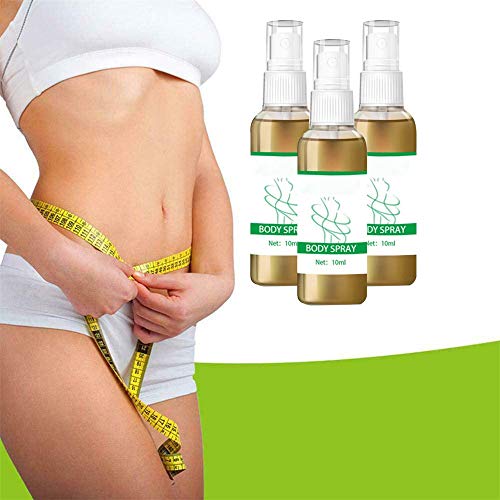 Spray Herbario para La PéRdida de Grasa, Spray Corporal para La EliminacióN de La Celulitis, Aceite Esencial para La PéRdida de Peso, Potenciador Del Metabolismo para Todo El Cuerpo (3 piezas)