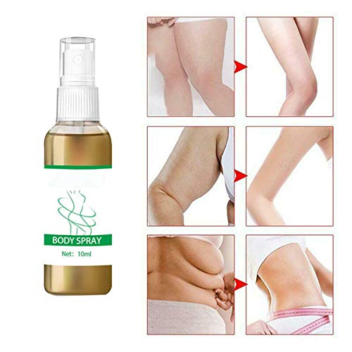 Spray Herbario para La PéRdida de Grasa, Spray Corporal para La EliminacióN de La Celulitis, Aceite Esencial para La PéRdida de Peso, Potenciador Del Metabolismo para Todo El Cuerpo (3 piezas)