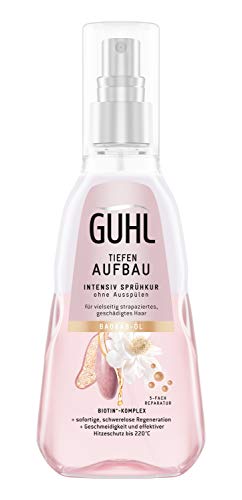 Spray para construcción profunda de Guhl con aceite de baobab – Regenera el cabello – aporta brillo y belleza – para cabello dañado – 180 ml