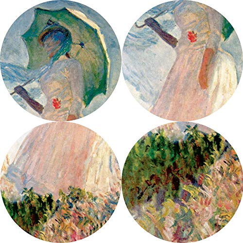 SQSHBBC Claude Monet Mujer con sombrilla Arte de la Pared Pinturas sobre Lienzo Reproducciones Impresionista Arte Famoso sobre Lienzo Impresiones Decoración del hogar 30x45cm sin Marco