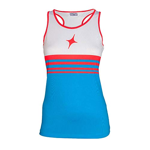 Star vie Top Passing Azul Rojo Mujer