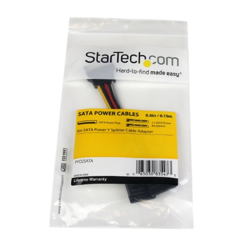 StarTech.com PYO2SATA - Cable Adaptador (SATA 0,15 m, 2 x Hembra, SATA - 1 x Macho SATA)