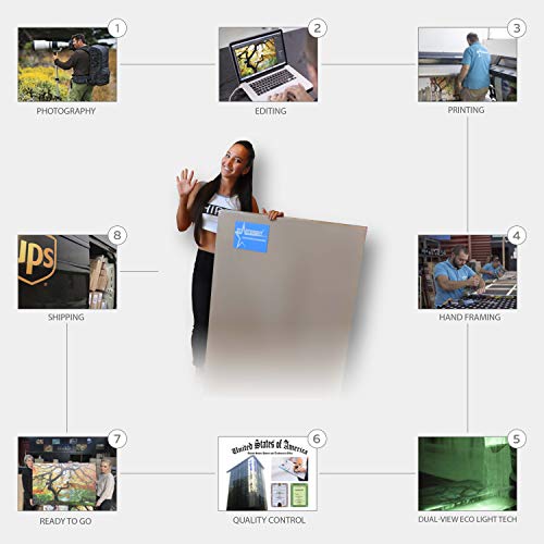 Startonight Cuadro Moderno en Lienzo - Eva Mujer, Grandes Ojos Labios Rojos - Pintura Abstracta Para Salon Decoración 80 x 80 cm