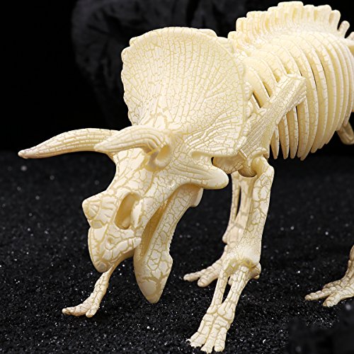 STOBOK 3 Unids 4D Dinosaurio De Madera Rompecabezas Dinosaurio Esqueleto Figura Esqueleto Fósil Juguetes DIY para Niños