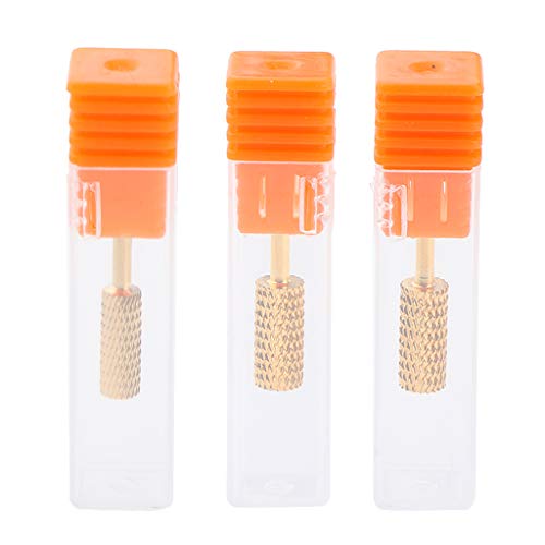 Sturdy Nail Drill Bit Nails Art Pulido Herramientas De Pulido Smooth Top Manicure - Golden + Orange s