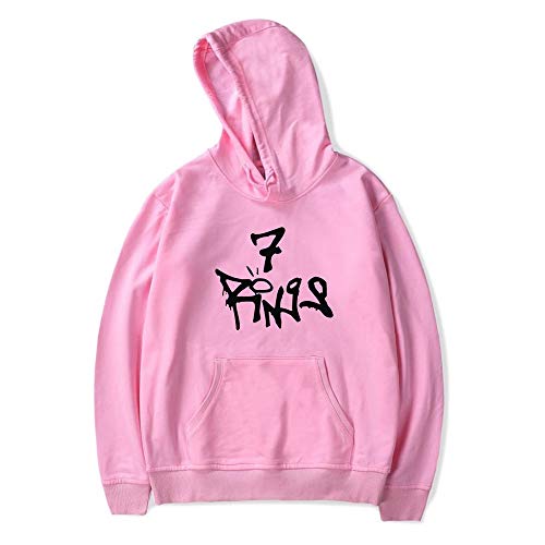 Sudadera De Mujer Jersey Informal Holgado De La Calle Sudadera con Capucha Y Estampado Ariana Grande Sudadera De Algodón De Manga Larga Linda para Niña Adolescente