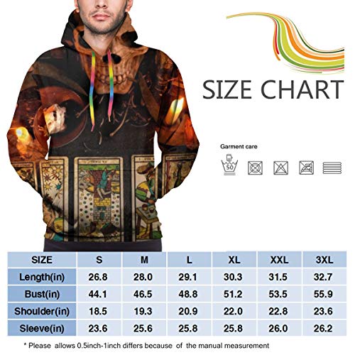 Sudadera Hombre Objetos Místicos, Cartas del Tarot, Calavera, Velas, Libros Antiguos, Cuchillos y Materiales para Magic Rituals Sudadera XL