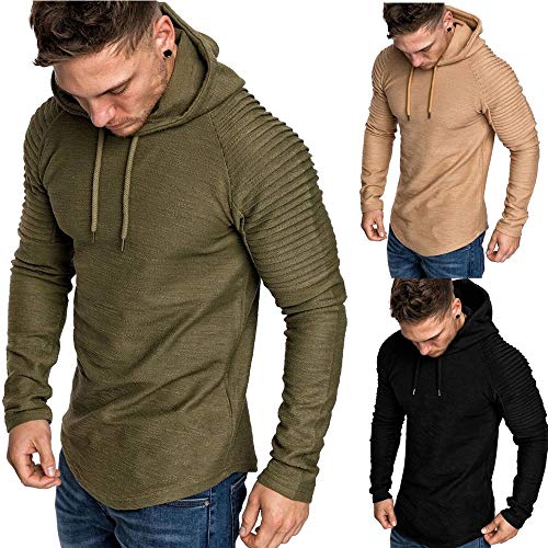 Sudaderas con Capucha para Hombre Cosy Chaqueta Deportiva Sudadera con Cremallera Completa Hoodie Casual Jerséis Top Blouse