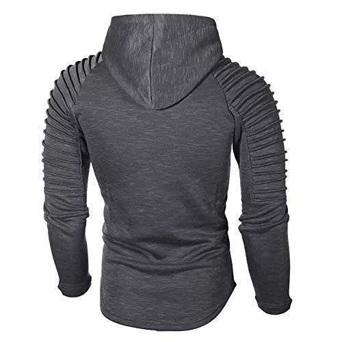 Sudaderas con Capucha para Hombre Cosy Chaqueta Deportiva Sudadera con Cremallera Completa Hoodie Casual Jerséis Top Blouse