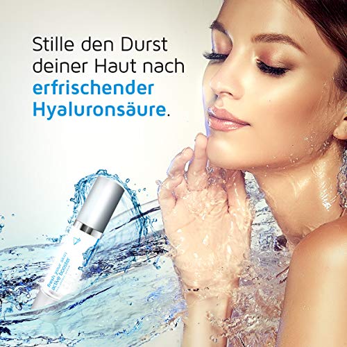 Suero de ácido hialurónico vegano en altas dosis - Antienvejecimiento + Antiarrugas, que complementa de forma óptima las almohadillas de ácido hialurónico de su piel - 50ml