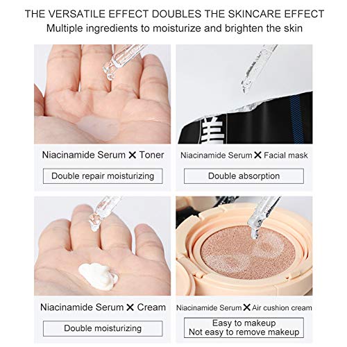 Suero de Niacinamide, Suero Ácido Hialurónico Facial, Riduciendo las Arrugas y las Manchas de la Piel, Sérum Antiedad con Efecto Antiarrugas, Hidratante e Iluminador