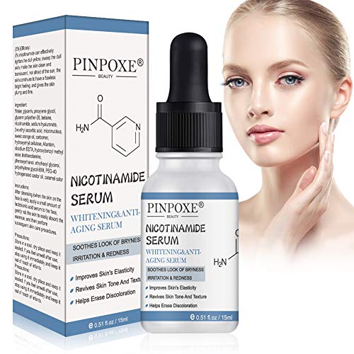 Suero de Niacinamide, Suero Ácido Hialurónico Facial, Riduciendo las Arrugas y las Manchas de la Piel, Sérum Antiedad con Efecto Antiarrugas, Hidratante e Iluminador