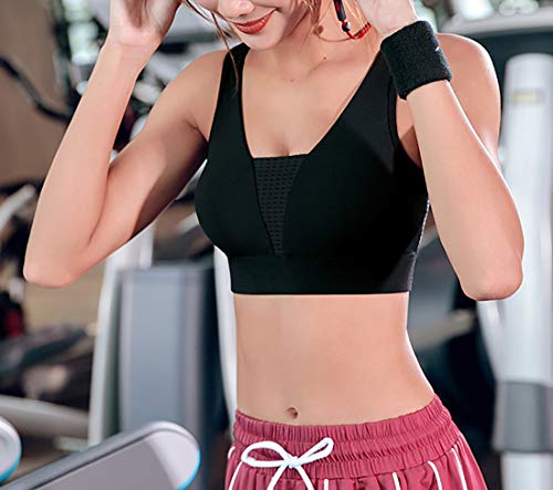 Sujetadores deportivos Sin soporte de acero., Nylon corpóreo, con almohadilla for el pecho, sujetador de yoga estilo chaleco operativo a prueba de golpes, ropa interior deportiva coleccionada for muje