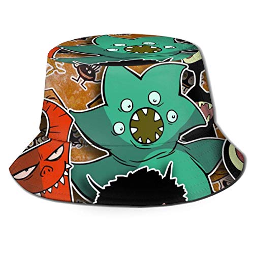 Summer and Winter Outdoor Hunting and Fishing Picnic Sun Cap, Neutral Barrel Cover,Cartoon Halloween Vampires, Zombies, Monsters, Kids, Mascots.