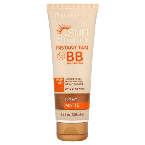 SunShimmer - Loción para bronceado instantáneo 9-en-1 BB Perfeccionador, Light Matte, 125 ml