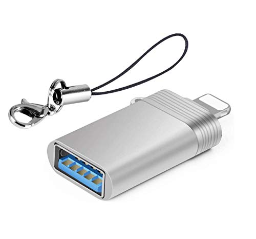 sunshot USB Camera Adapter, iOS Devices to USB-A 3.0 Female OTG Extension Connector, Support to Use Keyboard Electric Piano Drum Mixer Microphone Audio Interface Camera Hub Mouse with Phone