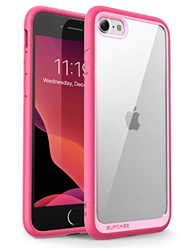 SupCase Funda iPhone SE/ 7 / 8 Transparente Case [Unicorn Beetle Style] Antigolpes Carcasa Protector para Apple iPhone se 2020 / iPhone 7 2016 / iPhone 8 2017 - Rose