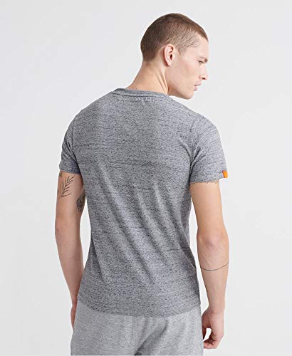 Superdry Orange Label Vntge Emb S/s tee Camiseta, Gris (Flint Steel Grit A3z), Large para Hombre