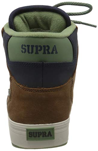Supra Vaider CW, Zapatos de Skate Unisex Adulto, Marineblau Braun, 45 EU