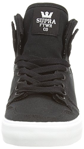 Supra VAIDER D - zapatillas deportivas altas de lona Unisex adulto, Negro - Schwarz (BLACK - WHITE BLK), 40.5