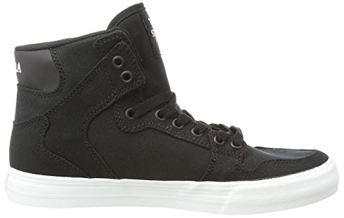 Supra VAIDER D - zapatillas deportivas altas de lona Unisex adulto, Negro - Schwarz (BLACK - WHITE BLK), 40.5