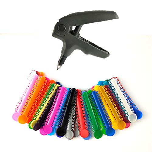 Supvox 41PCS ortodoncia dental ligadura elástica lazos bandas de goma tirantes elastoméricos