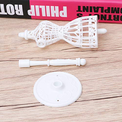 SUPVOX 5 PCS Vestido de muñeca con forma de tela Vestido de plástico Desmontable Soporte de soporte Modelo de maniquí Accesorios de soporte para vestidos de muñeca - 8.3 pulgadas