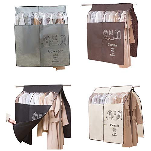 Surenhap Funda Protectora para Ropa, Perchero, 90 x 110 cm, Transpirable, para Colgar del Hombro