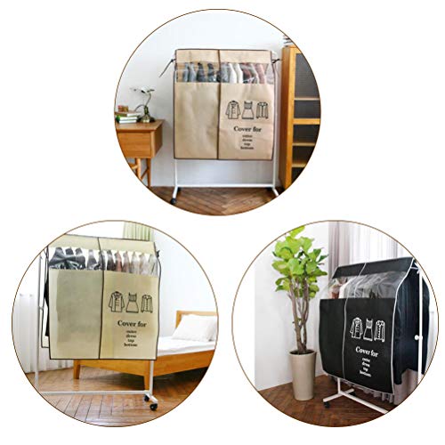 Surenhap Funda Protectora para Ropa, Perchero, 90 x 110 cm, Transpirable, para Colgar del Hombro